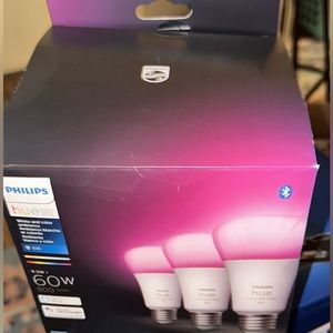 Phillips Hue smartbulbs 3 count all the colors including all the whites